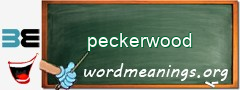 WordMeaning blackboard for peckerwood